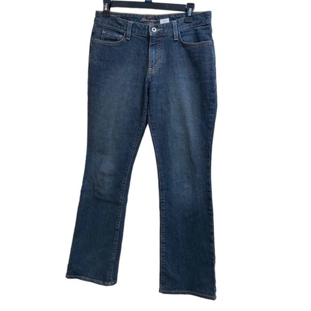 Women’s Eddie Bauer Curvy‎ Fit, Boot Cut Jeans size 4S,  EUC